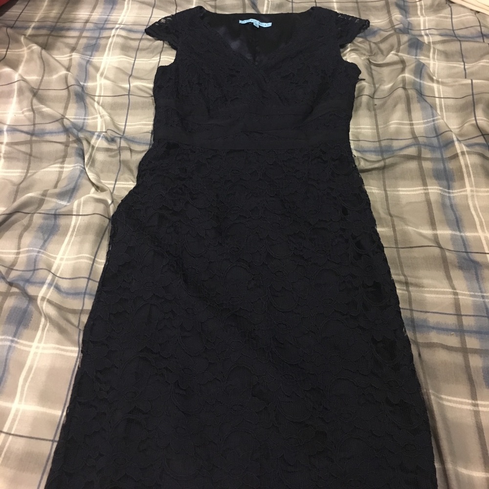 Antonio Melani Navy Lace Dress 0
